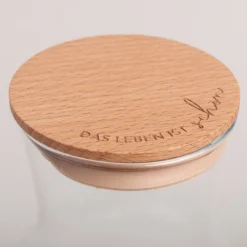 Eulenschnitt Deckel für Karaffe Das Leben ist schön