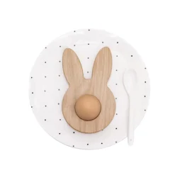 Eulenschnitt Eierbecher Hase