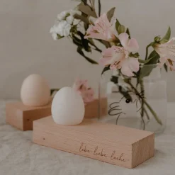 Eulenschnitt Eierbecher Lebe Liebe Lache