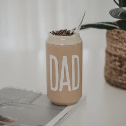 Eulenschnitt Hohes Trinkglas Dad