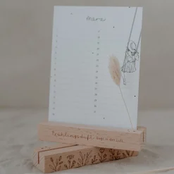 Eulenschnitt Karten- und Trockenblumenständer Frühling 2er-Set 12 cm