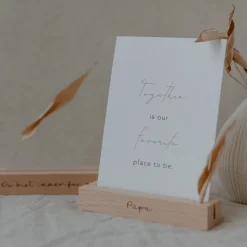 Eulenschnitt Karten- und Trockenblumenständer Papa 2er-Set 12 cm