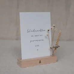 Eulenschnitt Karten- und Trockenblumenständer Tanne 2er-Set 12 cm