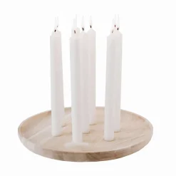 Eulenschnitt Kerzenbrett aus Eiche