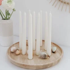 Eulenschnitt Kerzenbrett aus Eiche