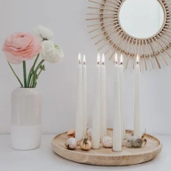 Eulenschnitt Kerzenbrett aus Eiche