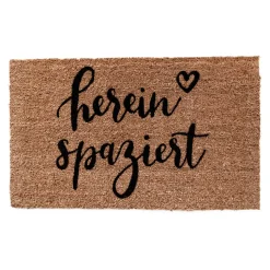 Eulenschnitt Kokos Fußmatte Hereinspaziert