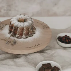 Eulenschnitt Kuchenständer Das Leben ist schön