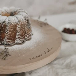 Eulenschnitt Kuchenständer Das Leben ist schön