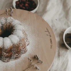 Eulenschnitt Kuchenständer Das Leben ist schön