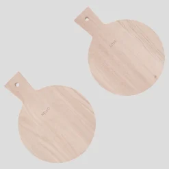 Eulenschnitt Mini-Schneidebretter Hello & Love Buche 2er-Set