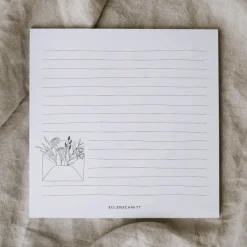 Eulenschnitt Notizblock Blumenumschlag