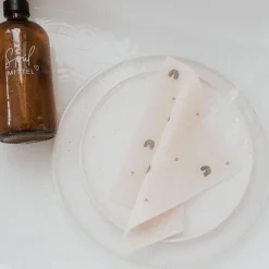 Eulenschnitt Schwammtücher Regenbogen 3er-Set weiß