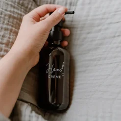 Eulenschnitt Seifenspender Handcreme Braunglas 250 ml