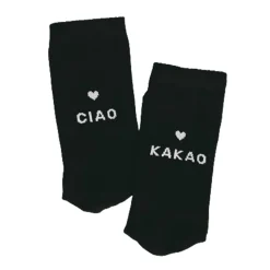Eulenschnitt Socken Ciao Kakao schwarz Größe 43-46
