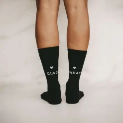 Eulenschnitt Socken Ciao Kakao schwarz Größe 43-46