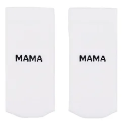 Eulenschnitt Socken weiß Mama 35-38