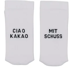 Eulenschnitt Socken weiß Mit Schuss 39-42