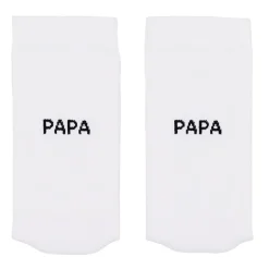Eulenschnitt Socken weiß Papa 43-46