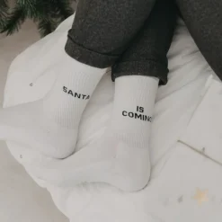 Eulenschnitt Socken weiß Santa 35-38