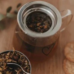 Eulenschnitt Teekanne Herz