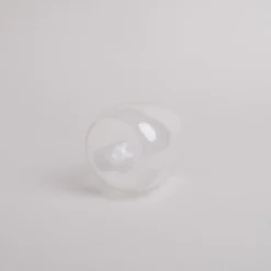 Eulenschnitt Trinkglas Hasenfigur weiß