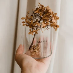 Eulenschnitt Trinkglas Mama 2er-Set schwarz