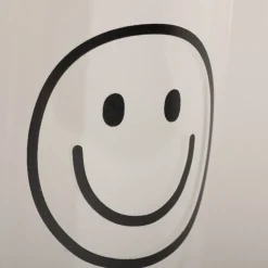 Eulenschnitt Trinkglas Smiley schwarz