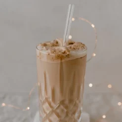 Eulenschnitt Trinkhalme Weihnachten 4er-Set lang