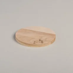 Eulenschnitt Untersetzer aus Eiche Kaninchen