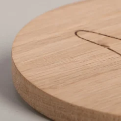 Eulenschnitt Untersetzer aus Eiche Hase