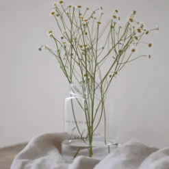 Eulenschnitt Vase aus Glas Liebe Groß