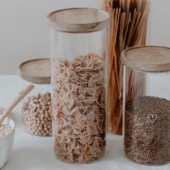 Eulenschnitt Vorratsglas Liebe 25 cm weiß