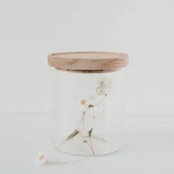 Eulenschnitt Vorratsglas Herz weiß 13 cm