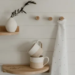 Eulenschnitt Wandhaken Happy Place 3er Set