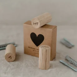 Eulenschnitt Wandhaken Happy Place 3er Set