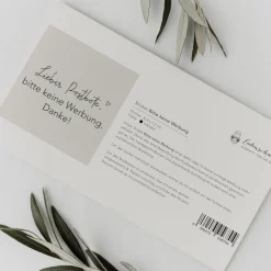 Eulenschnitt Wandsticker Bitte keine Werbung schwarz