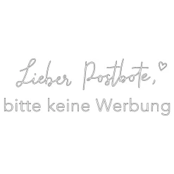 Eulenschnitt Wandsticker Bitte keine Werbung weiß