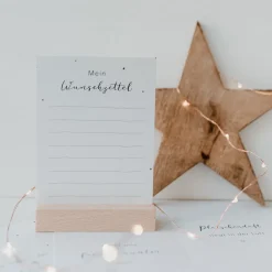 Eulenschnitt Weihnachtskarte Wunschzettel