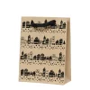 Geschenktasche Häuserlandschaft 2er Set beige klein