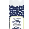 Glas Trinkflasche Der Geist ist willig
