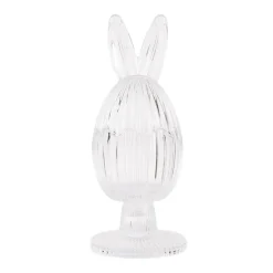 Glasgefäß Osterei mit Hasenohren