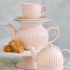 Greengate Tasse mit Untertasse Alice rosa