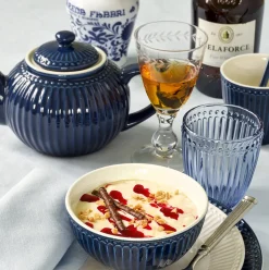 Greengate Teekanne Alice dunkelblau