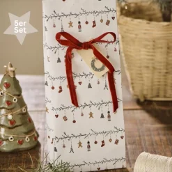 Ib Laursen Buntfalttüten My Nostalgic Christmas 5er-Set lang