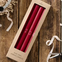 IB Laursen 4er-Set Adventskerzen 1 - 4 rot