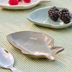 Ib Laursen Fisch Schale grau klein