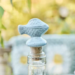 Ib Laursen Flaschenstopfen Fisch hellgrau