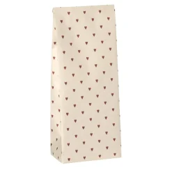 Ib Laursen Flaschentüte Herzen 5er-Set taupe