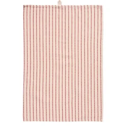 Ib Laursen Geschirrtuch Holly mit eingewebten Streifen naturfarben